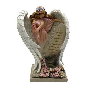 Hamilton Collection Angel In Loving Memory Statue MEMORIAL FIGURINE 12" Tall